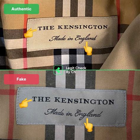 how to spot a fake burberry raincoat|burberry trench authenticity check.